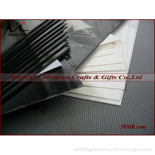 0.2MM-2.0MM Black and White Self-adhesive PVC for Photo Album Pages Sheets